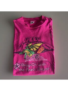 Vintage Mopar Dragon Speed Demon T Shirt Rare 1990s Racing Art XL Pink Flames